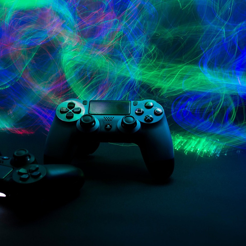neon game controller